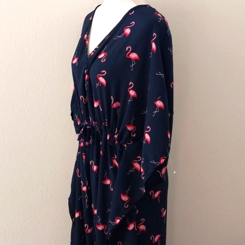 Agnes and Dora Pink Flamingo Kaftan - Picture 6 of 8